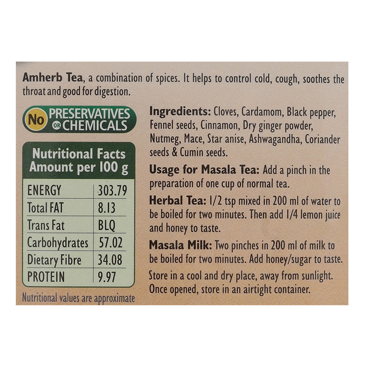 Ammae herbal spice