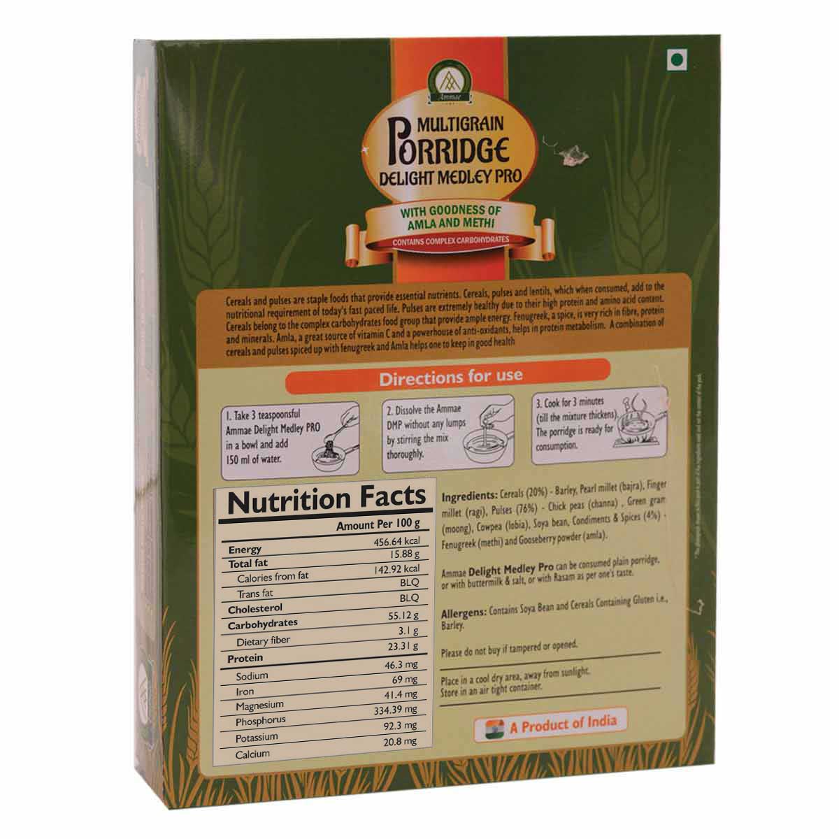 Ammae Delight Medley PRO | Multigrain Porridge Mix - Ammae Foods India